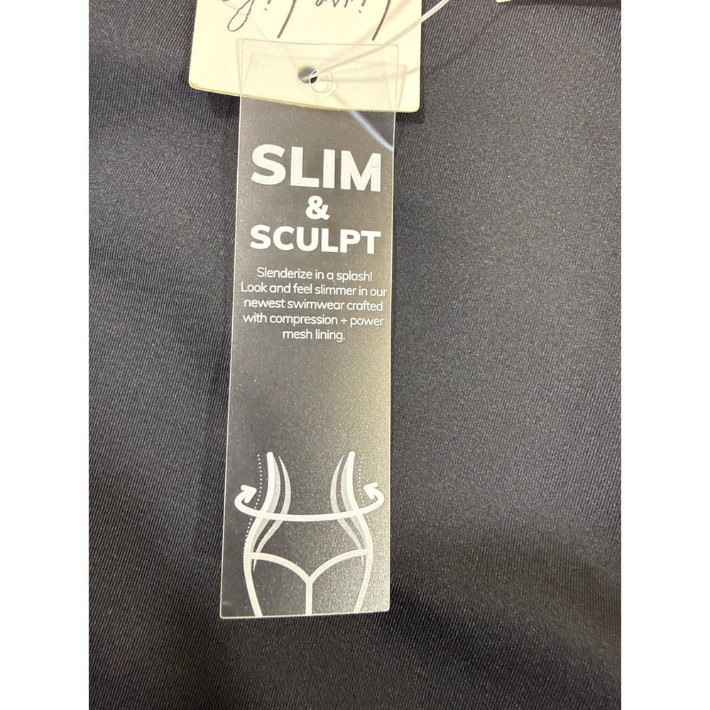 Cupshe Slim & Sculpt Underwire One Piece Swimsuit Black M CAA12E3L007AA - Picture 3 of 10